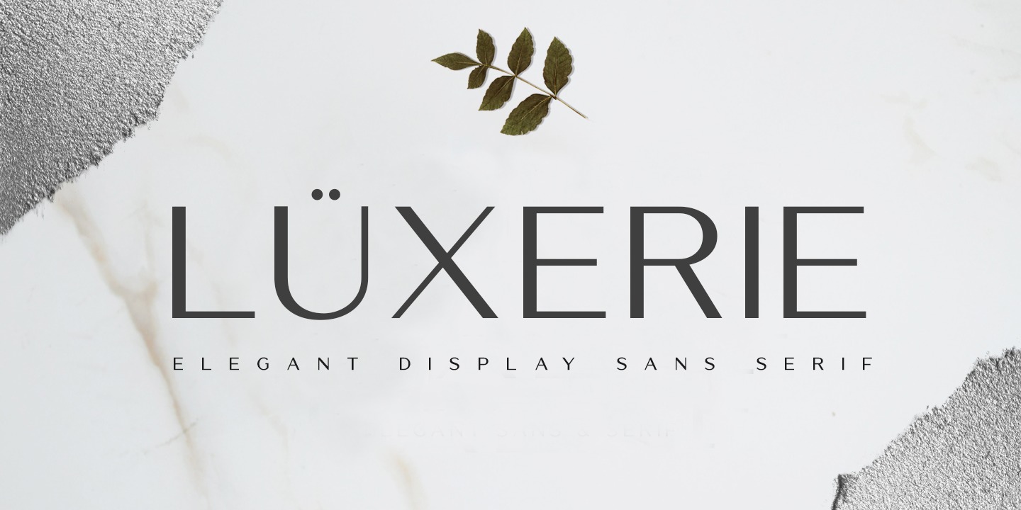 Example font Luxerie #1